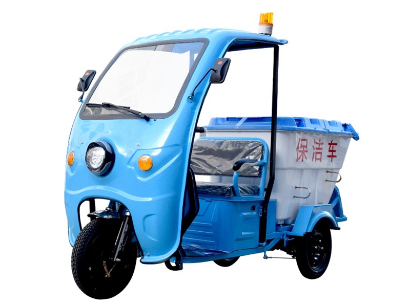 電動三輪保潔車DG3500B500L塑料桶5